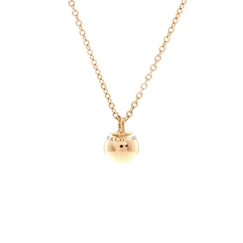 Tiffany & Co. HardWear Ball Pendant Necklace 18K Rose Gold 8mm: Condition: Pre-owned - Good,Brand: Tiffany & Co.,Main Stone: Unknown,Metal: 18K Rose Gold,Metal Purity: 18K,Style: Pendant,Type: Necklace,Color: Rose Gold,Material: 18K Rose Gold