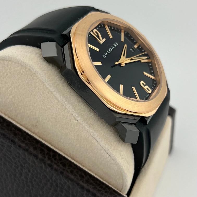 BVLGARI Octo Ultra Nero BGOP41SG 41mm 18k Rose Gold Black DLC Steel - 3