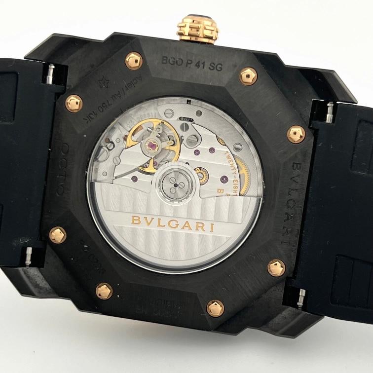 BVLGARI Octo Ultra Nero BGOP41SG 41mm 18k Rose Gold Black DLC Steel - 4