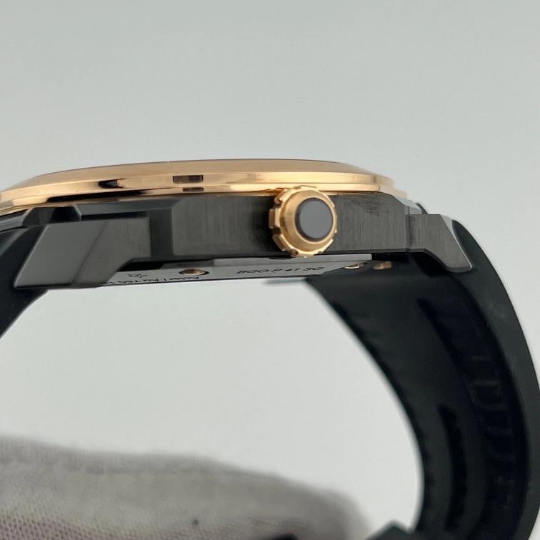 BVLGARI Octo Ultra Nero BGOP41SG 41mm 18k Rose Gold Black DLC Steel - 5