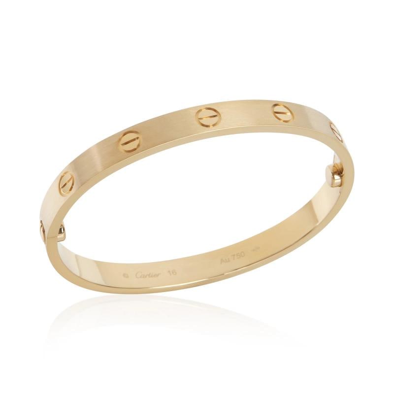 Cartier Yellow Gold Brushed Finished Love Bracelet - 4