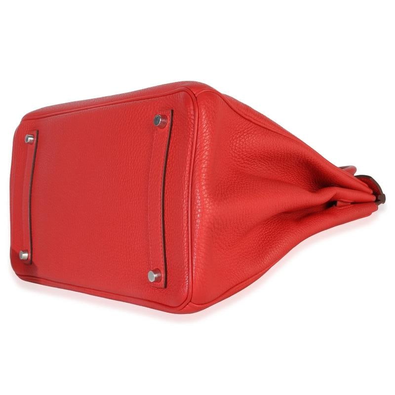 HermÃƒÂ¨s Rouge Casaque Togo Birkin 35 PHW - 7