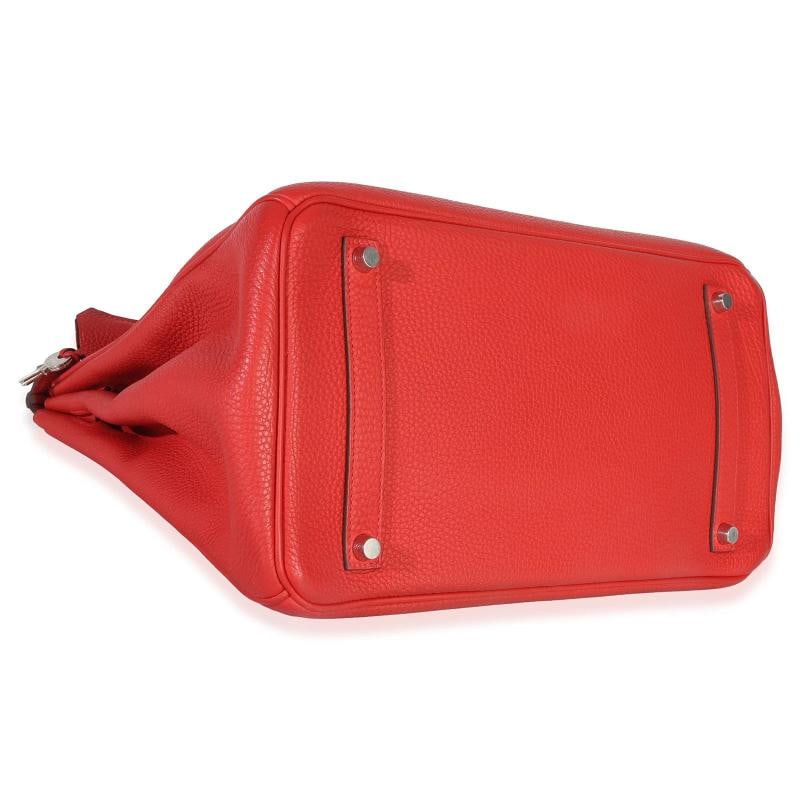 HermÃƒÂ¨s Rouge Casaque Togo Birkin 35 PHW - 8
