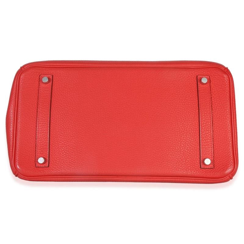 HermÃƒÂ¨s Rouge Casaque Togo Birkin 35 PHW - 9
