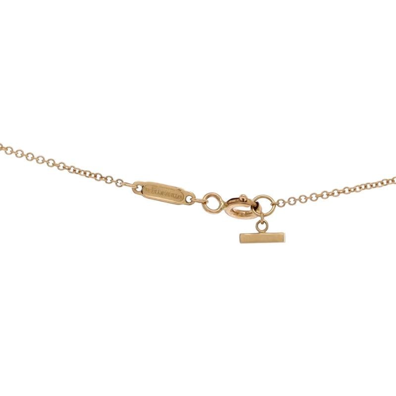 Tiffany & Co. T Smile Pendant Necklace 18K Yellow Gold with Diamonds Small - 3