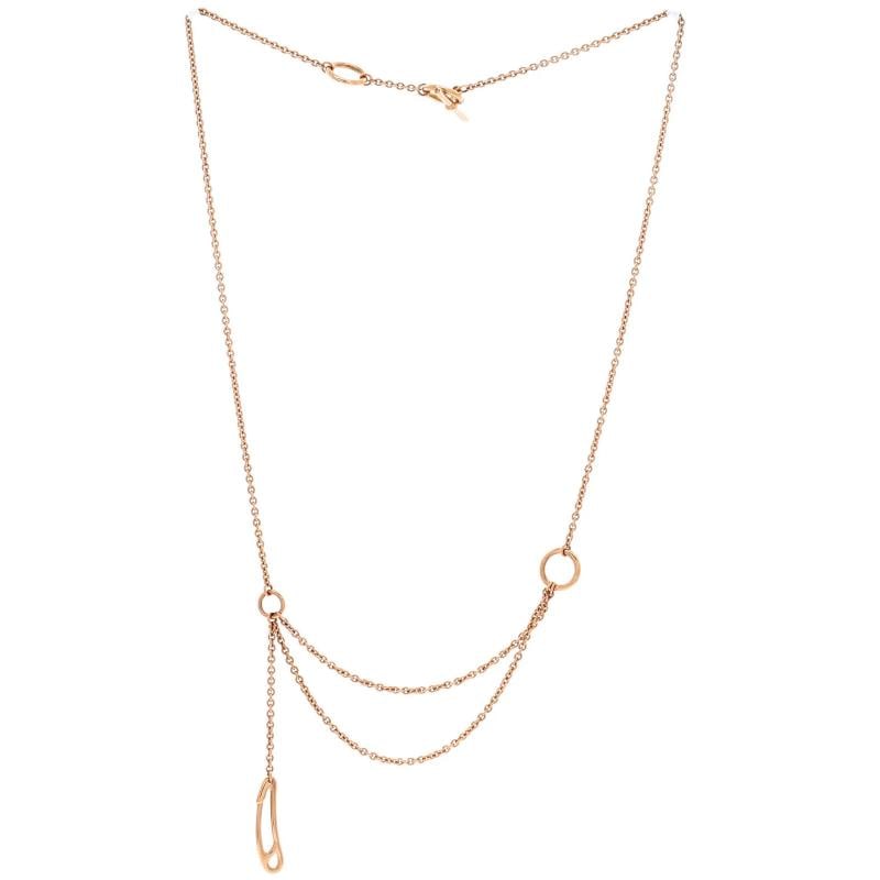 Hermes Chaine d'Ancre Punk Double Strand Necklace 18K Rose Gold - 2