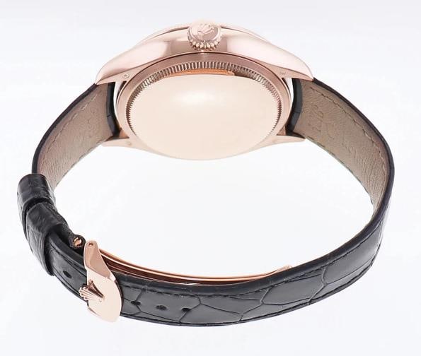 MINT PAPERS Rolex Cellini Moonphase White Dial Rose Gold 39mm Leather 50535 - 6