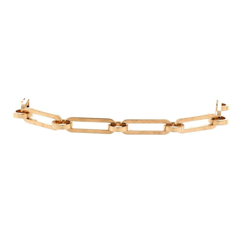 Hermes Kelly Chaine Bracelet 18K Yellow Gold with Diamonds Small - 3