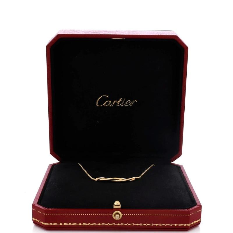 Cartier Entrelaces Pendant Necklace 18K Yellow Gold - 2