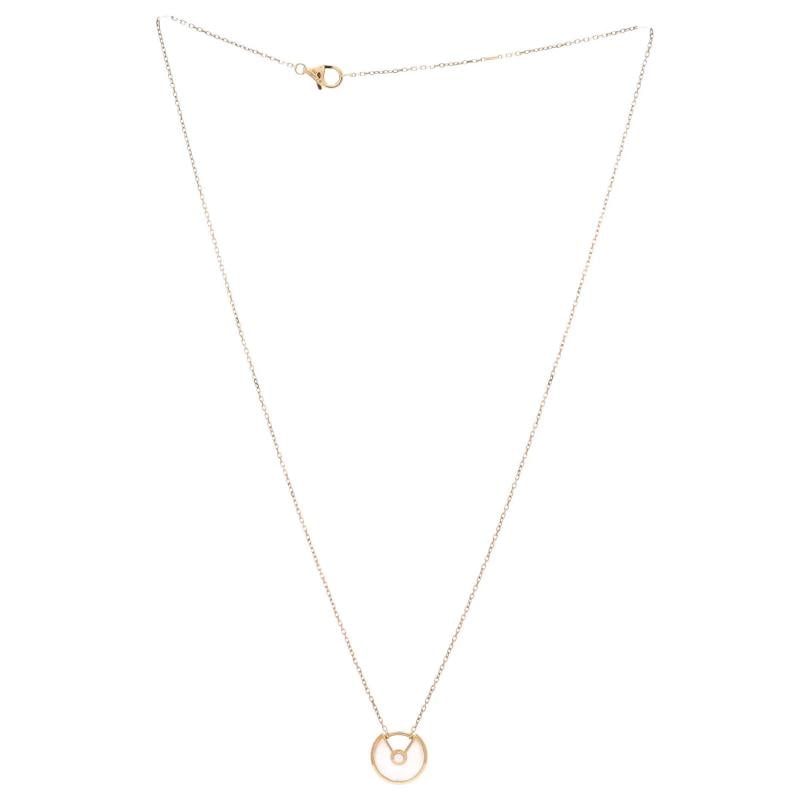 Cartier Amulette de Cartier Pendant Necklace 18K Yellow Gold with Mother of - 3