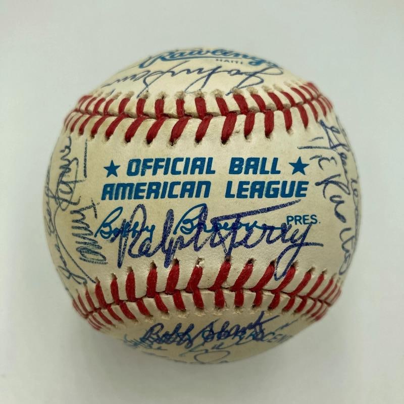 Mickey Mantle Joe Dimaggio New York Yankees Greats Signed Baseball 35 Sigs JSA - 11