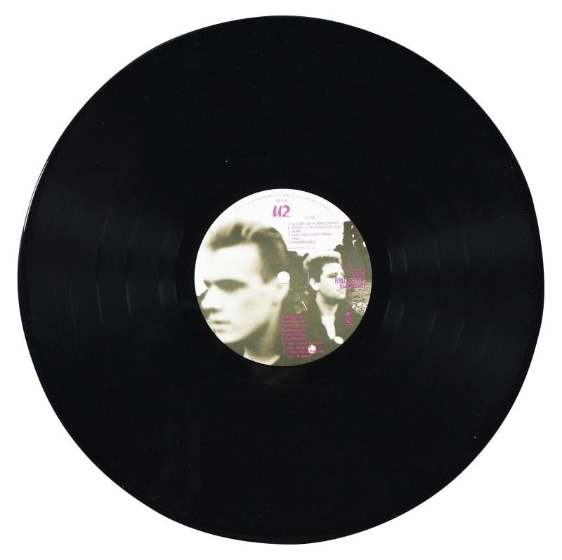 U2 (5) Bono, Edge, Mullen, Clayton & Eno Signed Album Cover w Vinyl BAS #AE11944 - 6
