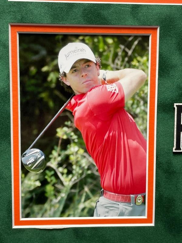 Rory McIlroy Signed 2012 PGA Golf Championship Pin Flag Framed UDA COA Autograph - 4