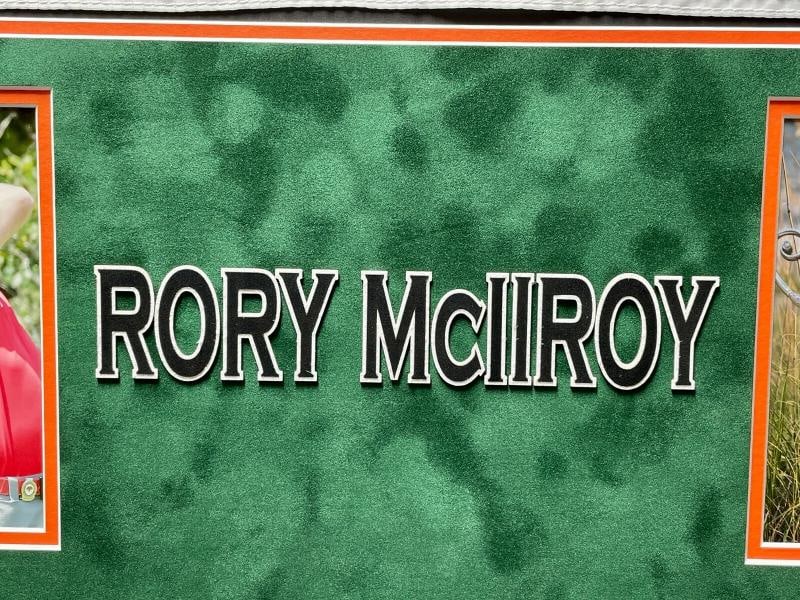 Rory McIlroy Signed 2012 PGA Golf Championship Pin Flag Framed UDA COA Autograph - 6