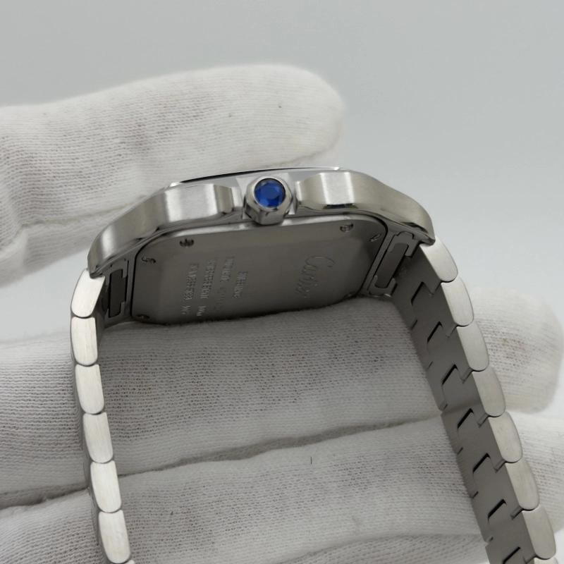 2023 Cartier Santos Medium WSSA0029 4075 35.1 mm Silver Dial Steel Box Papers - 5