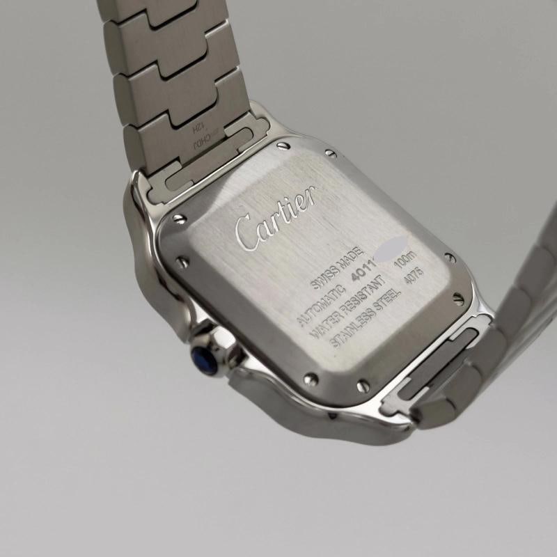 2023 Cartier Santos Medium WSSA0029 4075 35.1 mm Silver Dial Steel Box Papers - 7