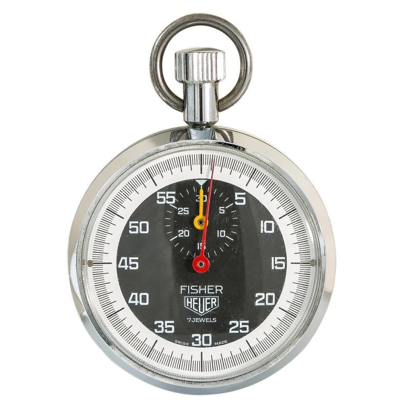 FISHER HEUER Stopwatch 1970s RARE 7Jewels Measuring 60sec/30min Stainless Steel: Condition: Pre-owned - Good: This item has been gently used but is in good condition. It might have a few signs of wear, like light scratches or tarnishing. All imperfections should be shown and