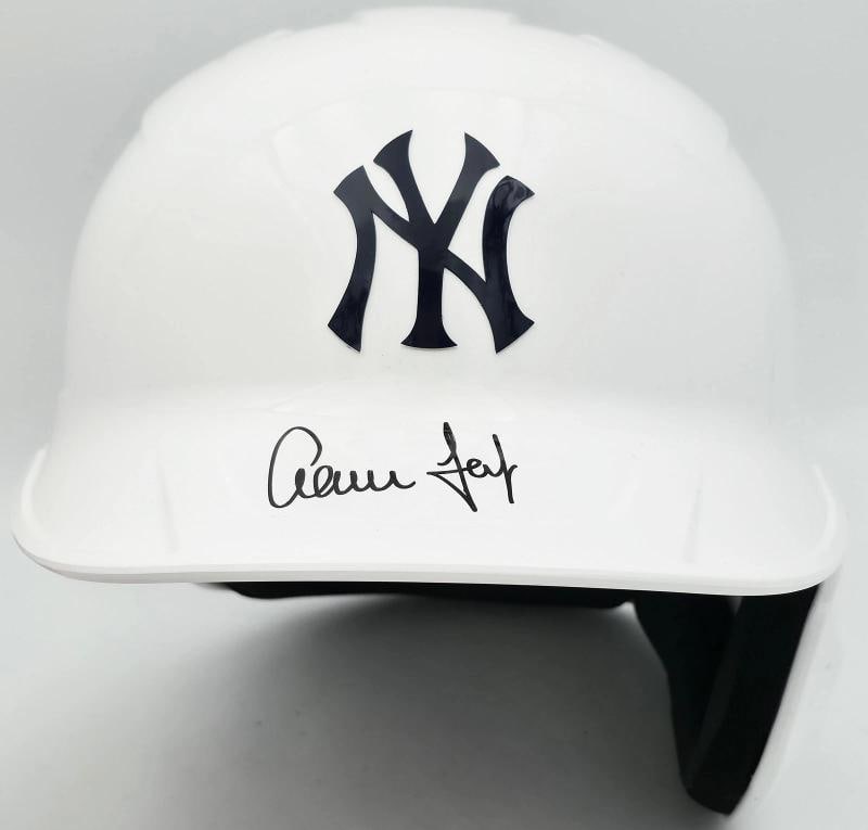 Aaron Judge Auto Yankees White Mach Pro Replica Batting Helmet Fanatics MLB Holo - 2