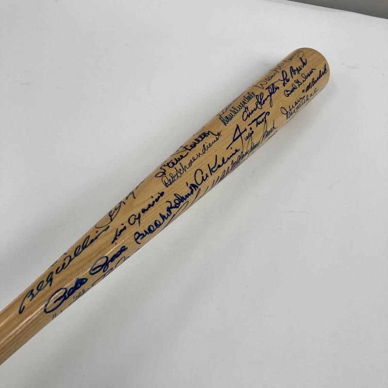 Hall Of Fame Multi Signed Bat Willie Mays Sandy Koufax Roy Campanella (43) PSA - 14