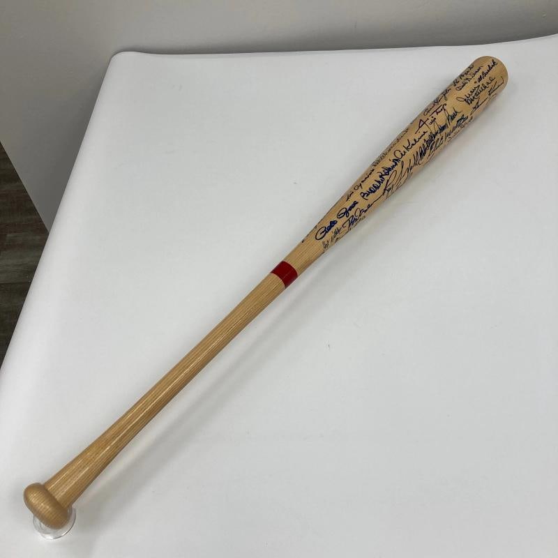 Hall Of Fame Multi Signed Bat Willie Mays Sandy Koufax Roy Campanella (43) PSA - 3