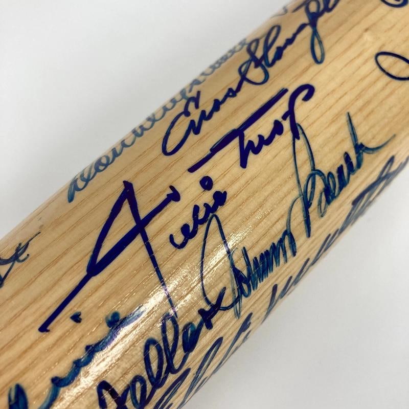 Hall Of Fame Multi Signed Bat Willie Mays Sandy Koufax Roy Campanella (43) PSA - 5