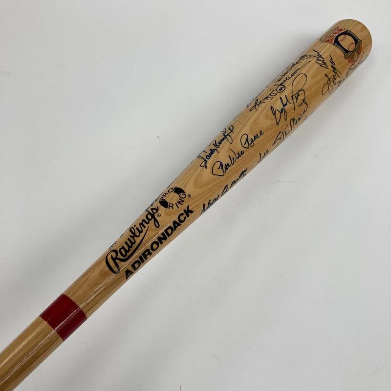 Hall Of Fame Multi Signed Bat Willie Mays Sandy Koufax Roy Campanella (43) PSA - 8