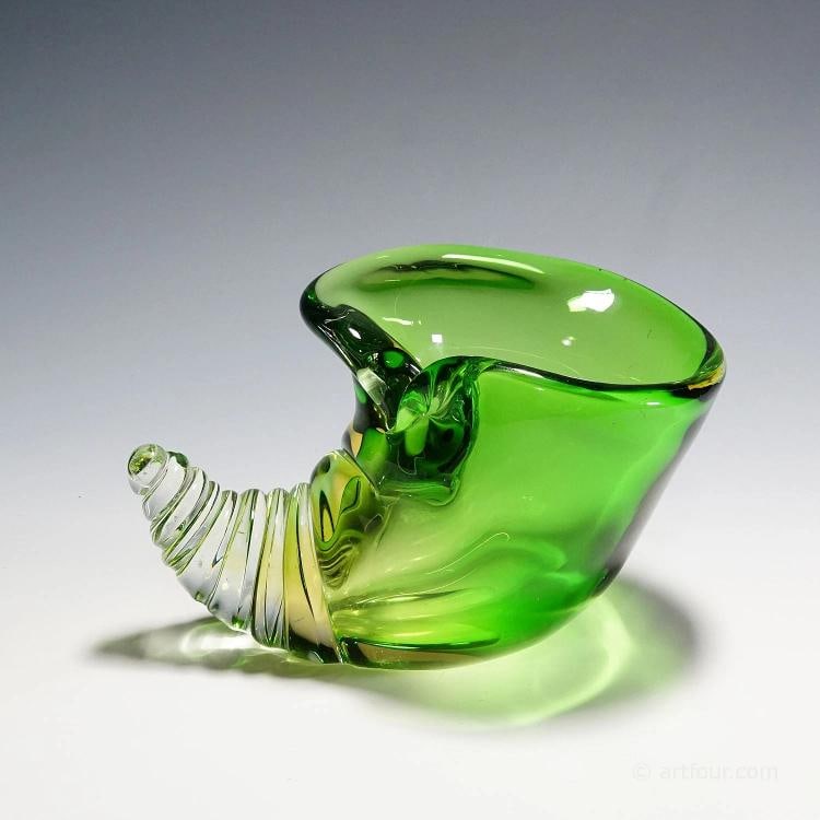 Collection of 11 Murano Art Glass Cornucopia by Seguso 1950s-60s - 5