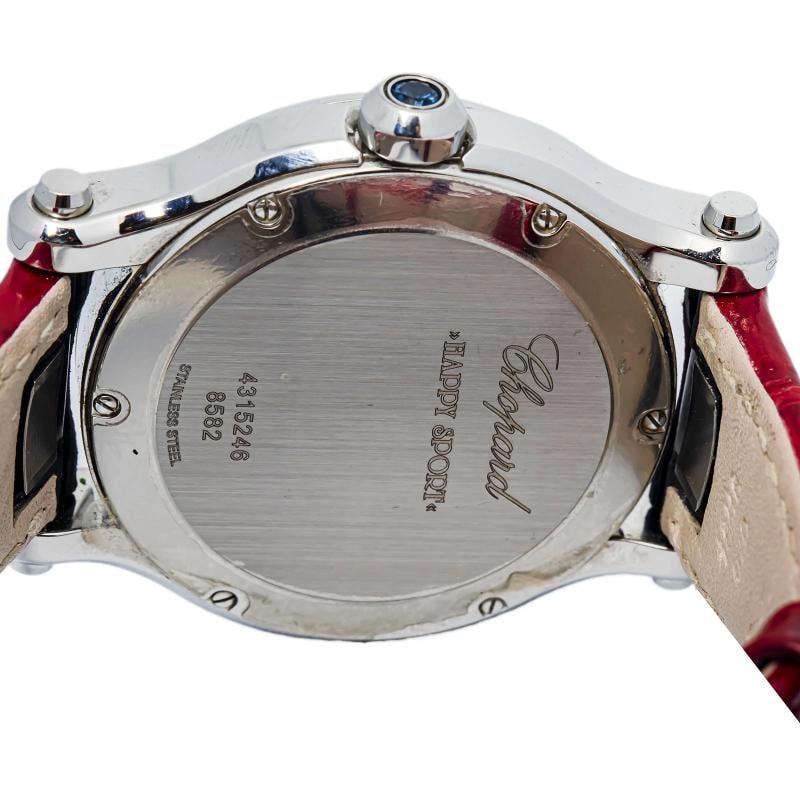 Chopard Happy Sport 8582 SS Floating Heart Diamond Dial Quartz Ladies 36MM - 6