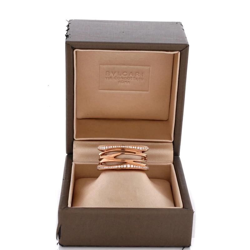 Bvlgari B.Zero1 Design Legend Zaha Hadid Four Band Ring 18K Rose Gold - 2