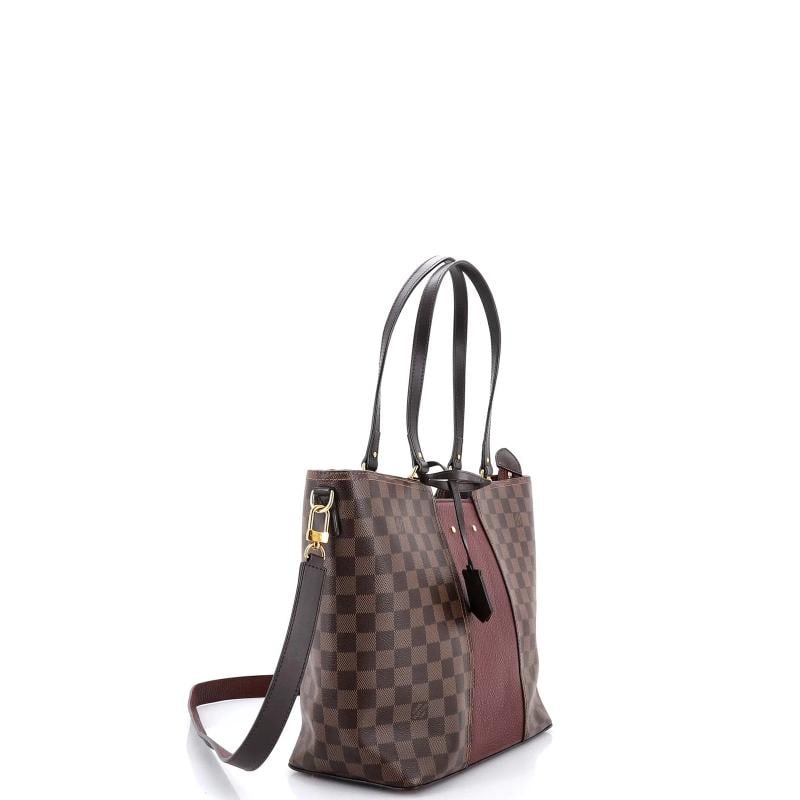 Louis Vuitton Jersey Handbag Damier with Leather - 2