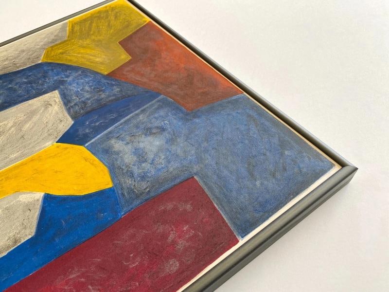 SERGE POLIAKOFF RARE 1959 MOURLOT LITHOGRAPH PRINT FRAMED PARIS EXHIBIT POSTER - 8