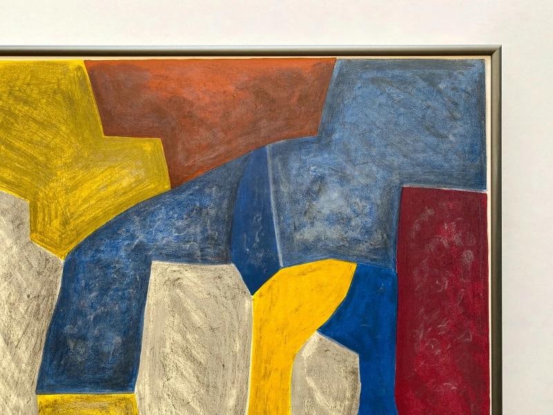 SERGE POLIAKOFF RARE 1959 MOURLOT LITHOGRAPH PRINT FRAMED PARIS EXHIBIT POSTER - 9