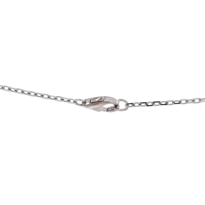 Cartier Love Interlocking Pave Necklace 18K White Gold and Diamonds - 4