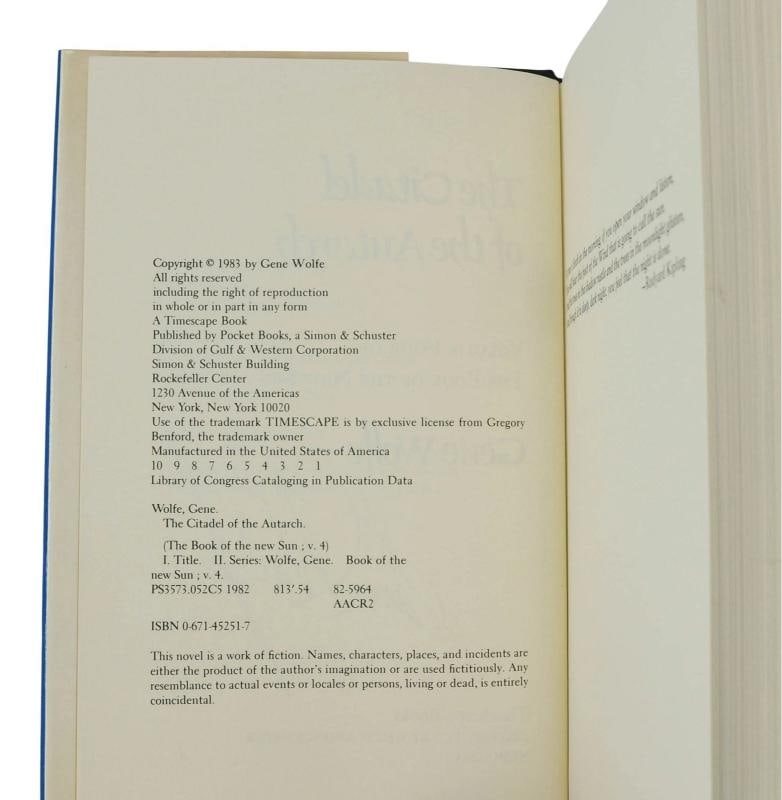 The Book of the New Sun ~ SIGNED by GENE WOLFE ~ First Editions ~ 1st Printings - 15