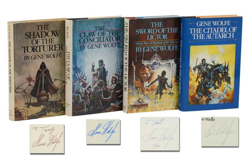 The Book of the New Sun ~ SIGNED by GENE WOLFE ~ First Editions ~ 1st Printings (1 of 15)