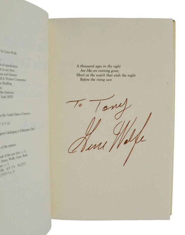 The Book of the New Sun ~ SIGNED by GENE WOLFE ~ First Editions ~ 1st Printings - 9