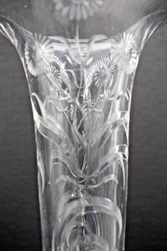 Rare Gorham Authentic Sterling Silver and Engraved Glass Vase, Circa1900 - 7
