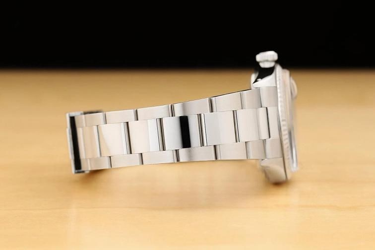 ROLEX MENS DATEJUST 16014 RED VIGNETTE DIAMOND DIAL 18K GOLD STEEL OYSTER WATCH - 8