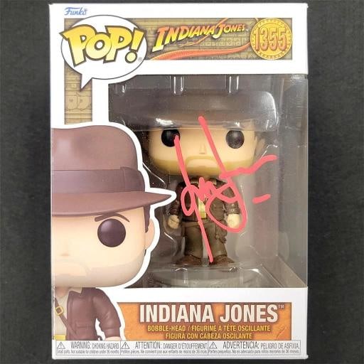 Harrison Ford signed Indiana Jones Funko Pop Figure 1355 autograph ~ Beckett BAS: Industry: Movies,Original/Reproduction: Original,Autograph Authentication: Beckett,Movie: Indiana Jones,Signed by: Harrison Ford,Signed: Yes,Country of Origin: United States
