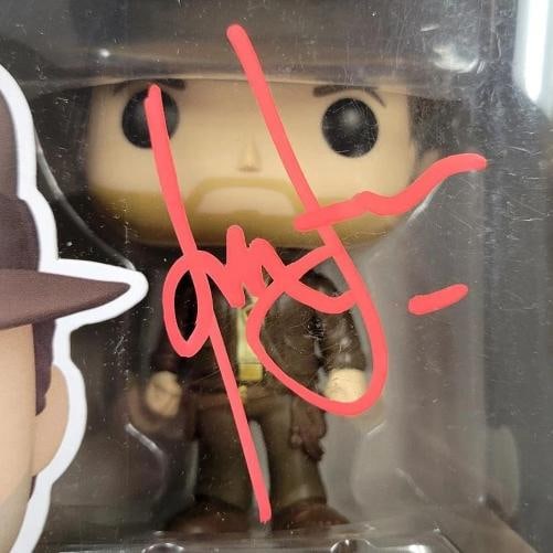 Harrison Ford signed Indiana Jones Funko Pop Figure 1355 autograph ~ Beckett BAS - 2
