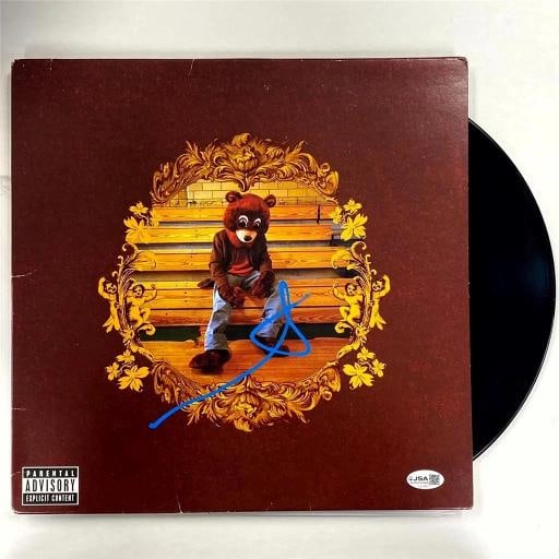 Kanye West signed The College Dropout vinyl record album LP autograph ~ JSA - 3