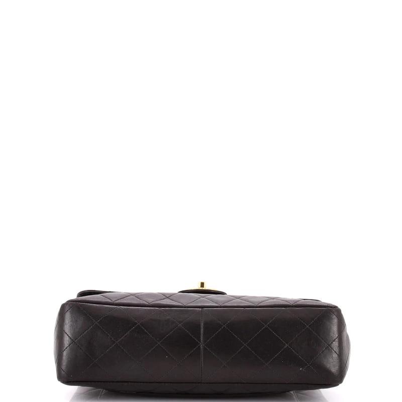 Chanel Vintage Classic Single Flap Bag Quilted Lambskin Jumbo - 4