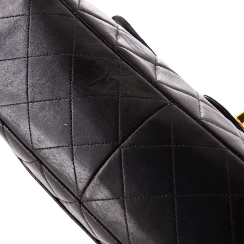 Chanel Vintage Classic Single Flap Bag Quilted Lambskin Jumbo - 7