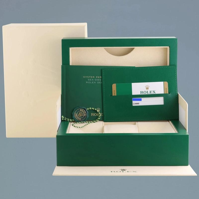 MINT 2015 PAPERS Rolex Sea-Dweller Deepsea James Cameron Blue 116660 44mm Watch - 7