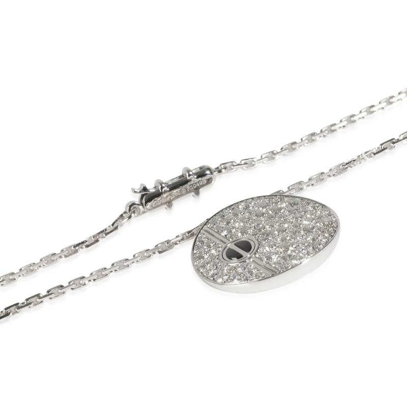 Cartier Diamond & Black Ceramic Love Pendant (White Gold) - 4