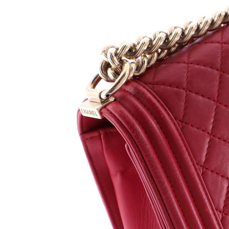 Chanel Boy Flap Bag Quilted Lambskin New Medium - 8