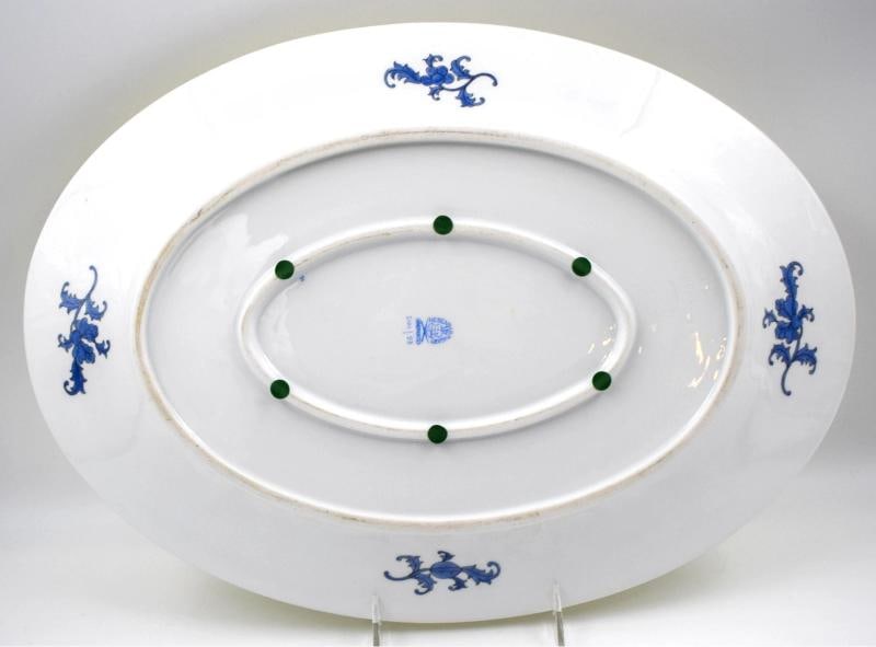 Herend Hand Painted Yellow Dynasty Large Platter 17Inch - 7