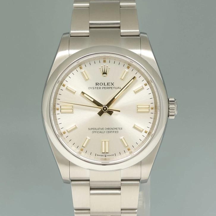 2023 NEW PAPERS Rolex Oyster Perpetual 126000 Silver Dial Stainless Steel 36mm - 2