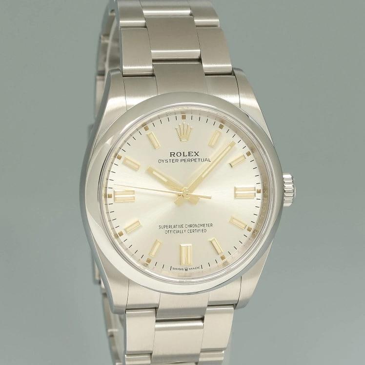 2023 NEW PAPERS Rolex Oyster Perpetual 126000 Silver Dial Stainless Steel 36mm - 3