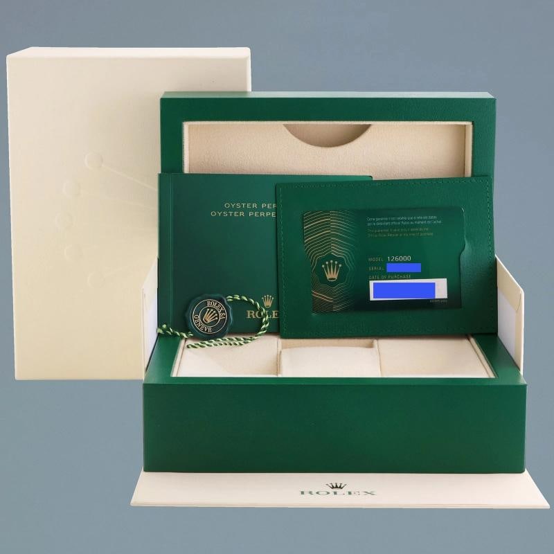 2023 NEW PAPERS Rolex Oyster Perpetual 126000 Silver Dial Stainless Steel 36mm - 7